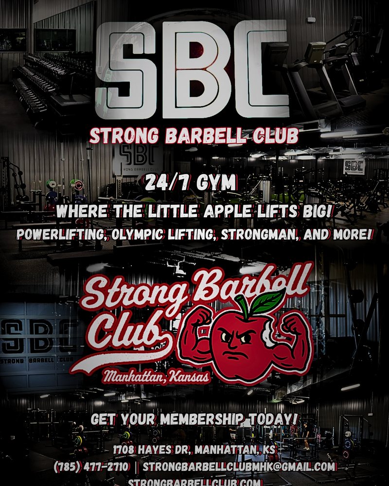 Strong Barbell Club · gym membership promo flyer