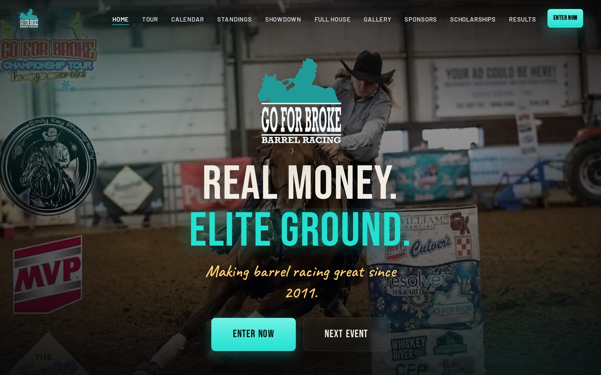 Go For Broke Productions · website preview