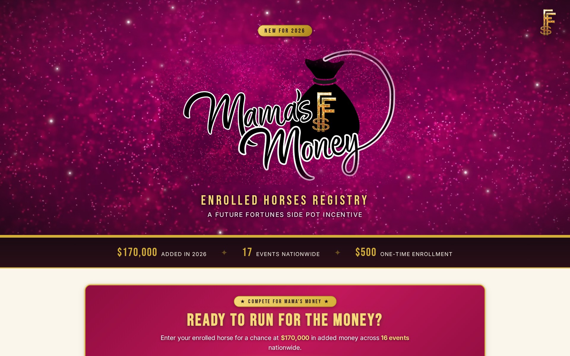 Mama's Money · website preview